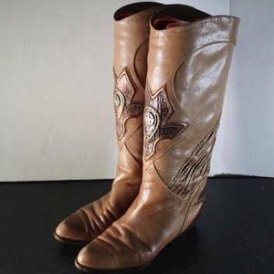 Italian western boot Studio of Gibal  36.5 Euro Knee Height